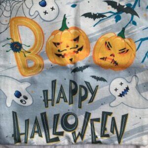 "Halloween Shop" 24x24 "Happy Halloween" Pillow Throw Cover